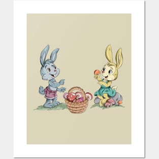 Happy Rabbits Posters and Art